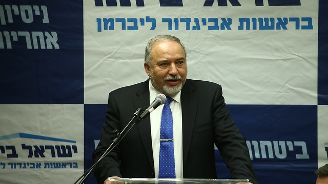 Defense Minister Lieberman (Photo: Ohad Zwigenberg)