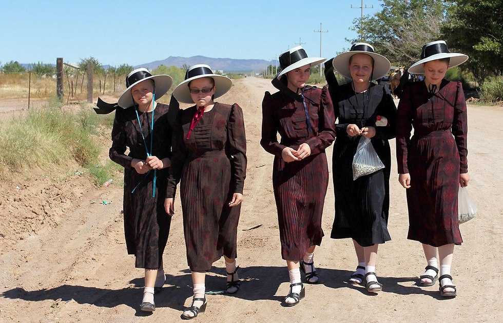 מקסיקו קהילת המנוניטים בכפר סבינאל (צילום: AFP)