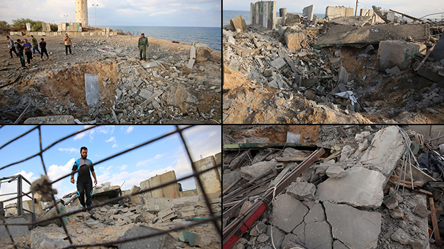 Destruction in Gaza following IAF strikes (Photos: Reuters, AFP)