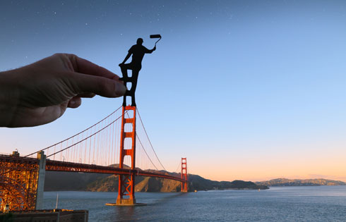 שבוע של הכנות לכל תמונה, בממוצע. גשר הזהב, סן פרנסיסקו (צילום: paperboyo@)