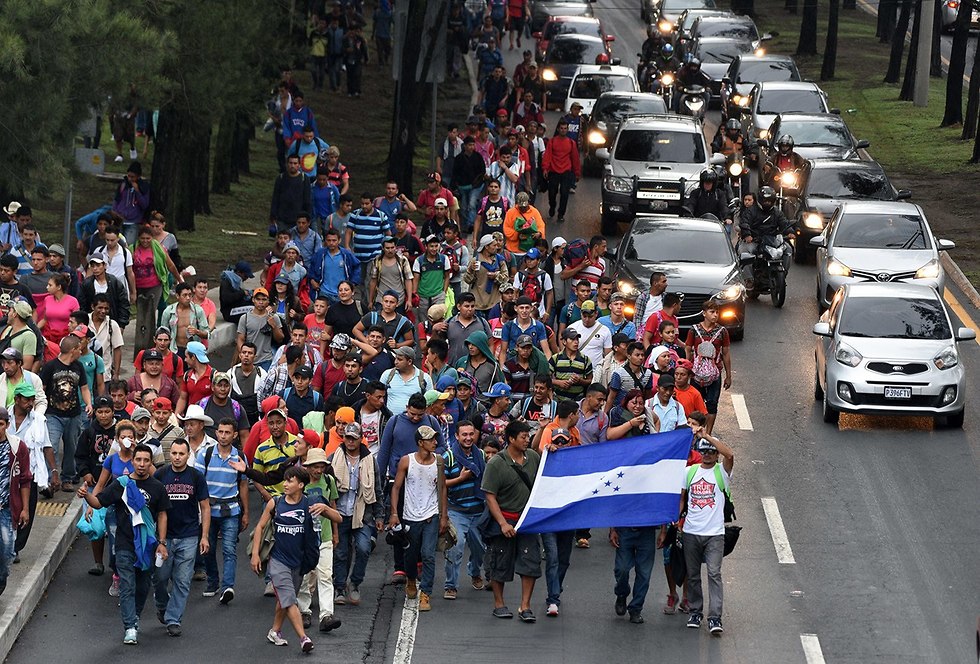 מהגרים מ הונדורס ב גואטמאלה בדרך ל ארה