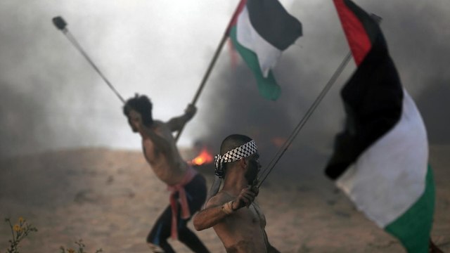 תיעוד עימותים בין פלסטינים לכוחות צה