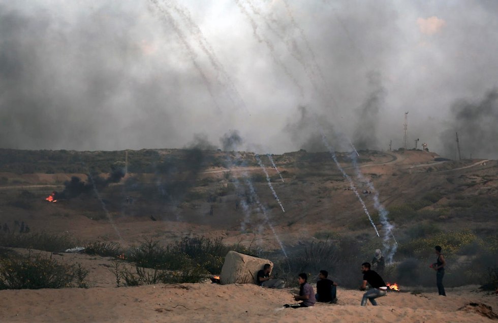 תיעוד עימותים בין פלסטינים לכוחות צה