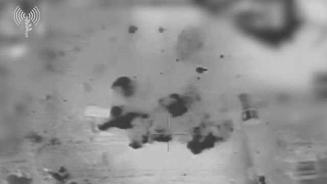 רצועת עזה תקיפה תקיפות חיל האוויר יעדי חמאס תגובה לירי רקטה (צילום: דובר צה