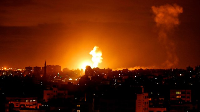 Ответный удар по Газе. Фото: AFP