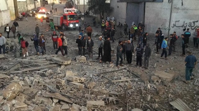 Уничтоженный штаб ХАМАСа в секторе Газы