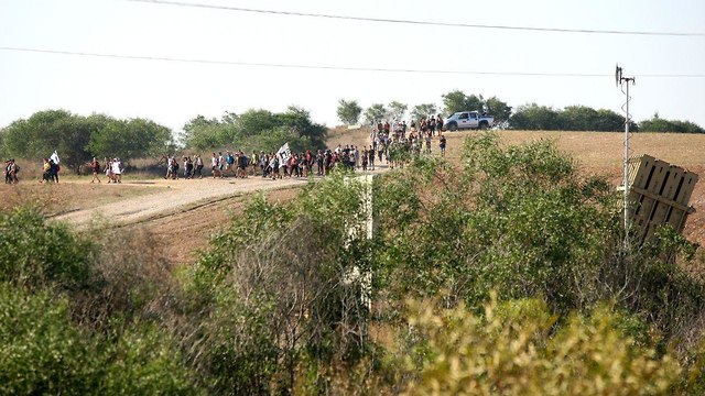 מחאת תושבי עוטף עזה  (צילום: רועי עידן)