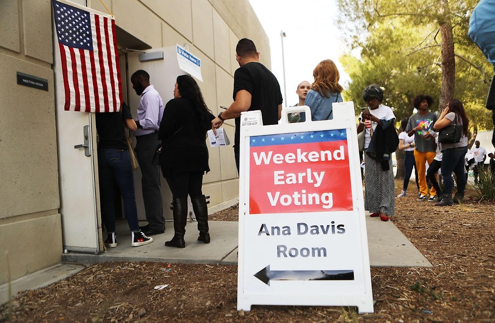 הצבעה מוקדמת קלפי ב לנקסטר קליפורניה בחירות אמצע ארה