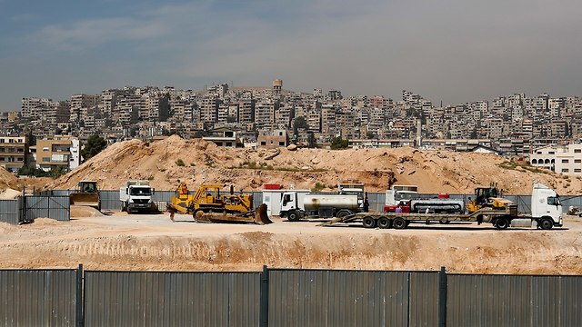 אתר הבנייה של מארוטה סיטי דרום מערב דמשק סוריה ( צילום: AP  )