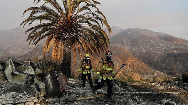 נזקי השריפה בקליפורניה (צילום: AP)