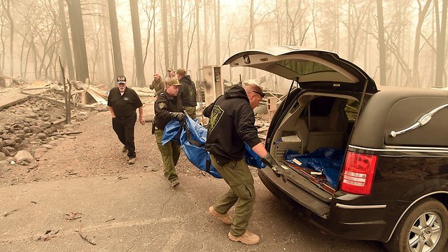 נזקי השריפה בקליפורניה (צילום: AFP)