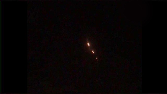 Следы ракетного обстрела у границы с Газой