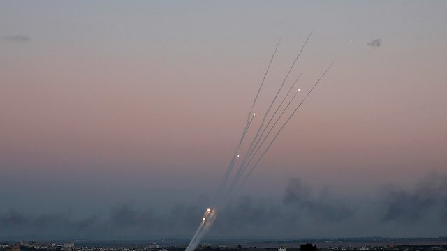 Rockets being fired into Israel from Gaza (Photo: AP)
