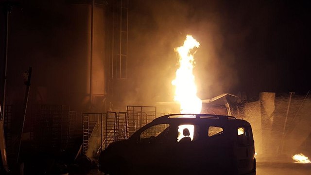 Пожар в Сдероте. Фото: AFP