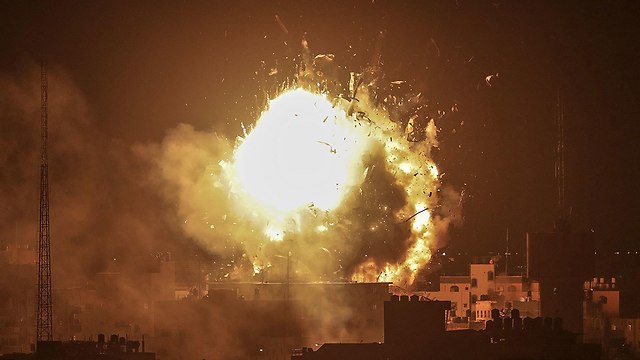 Удар по телецентру в Газе. Фото: ЕРА
