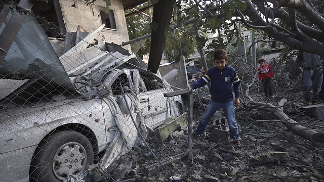 Wreckage in Gaza   (Photo: AFP)