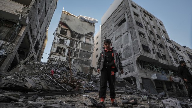 Destruction in Gaza following the IAF bombing (Photo: EPA)