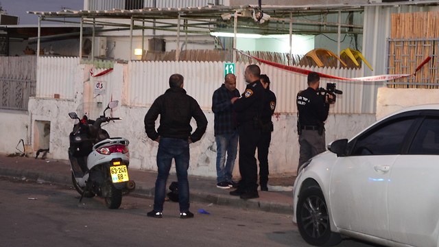 אירוע ירי ברחוב אביה השופט בבאר שבע  (צילום הרצל יוסף)
