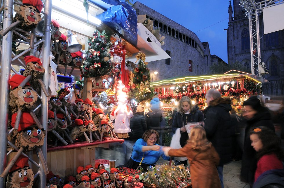 שוק חג המולד בברצלונה (צילום: Espe Pons. Turisme de Barcelona)