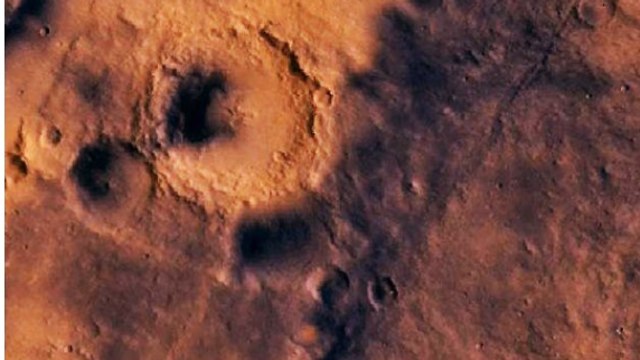 האזור שבו אמור לנחות רכב המאדים (צילום: נאס