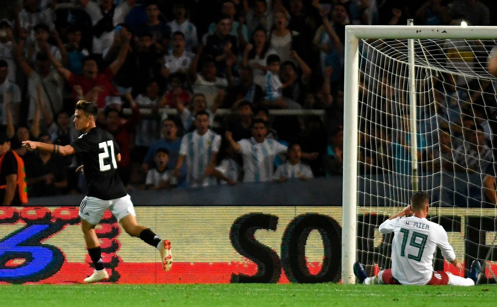 פאולו דיבאלה נבחרת ארגנטינה (צילום: AFP)