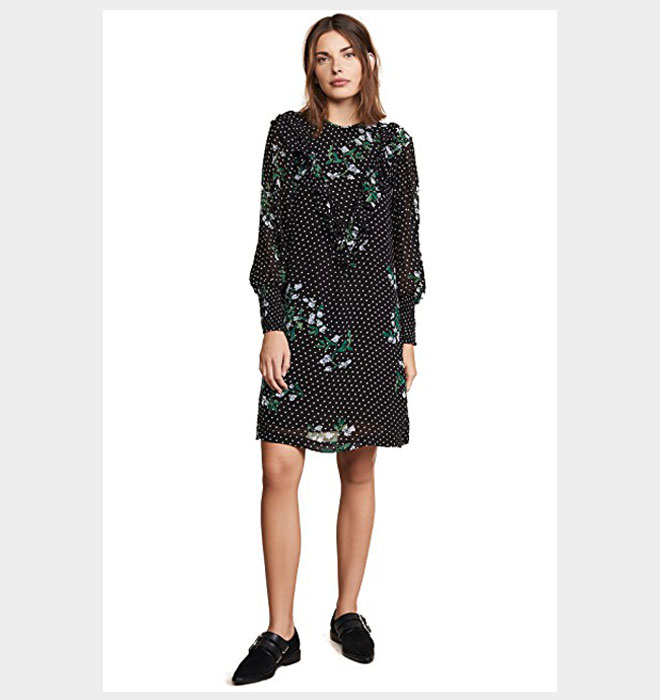 מ-Shopbop: שמלת מיני פרחונית של המותג גאני מקטגוריית הסייל, במחיר 492.23 שקל במקום 703.19 שקל (צילום: מתוך shopbop.com)
