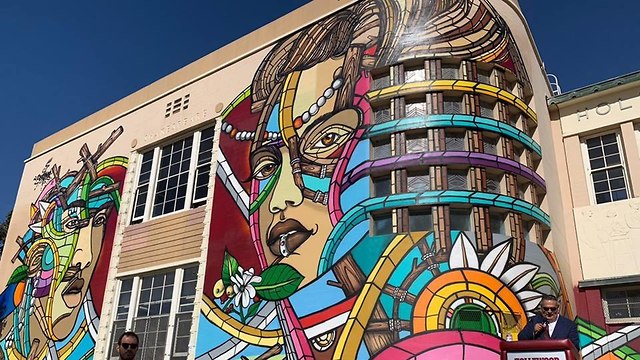 Произраильское граффити в Лос-Анджелесе. Фото: художники за Израиль