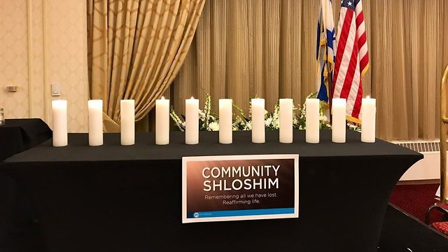 Поминальные свечи об убитых в Питтсбурге