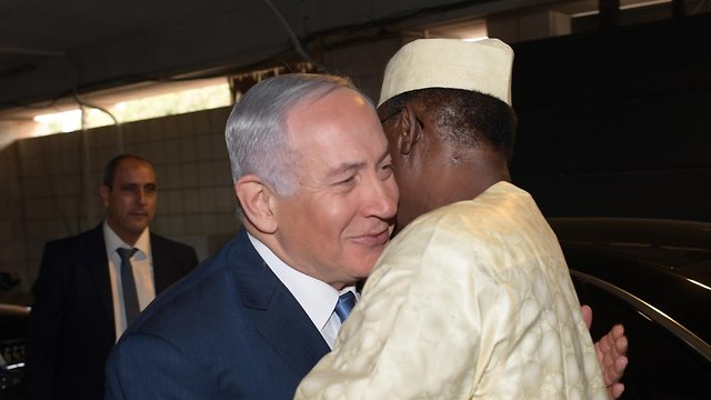 ביקור נשיא צ'אד אידריס דבי יחד עם ראש הממשלה בנימין נתניהו בירושלים (צילום: עמוס בן גרשום, לע