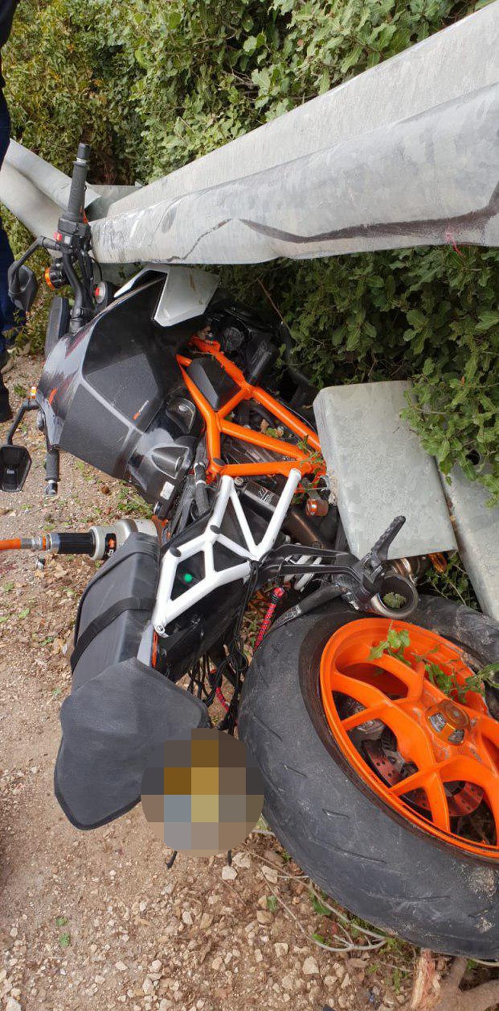 רוכב אופנוע נפצע נהרג הרוג בכביש 89 קיבוץ געתון  מד
