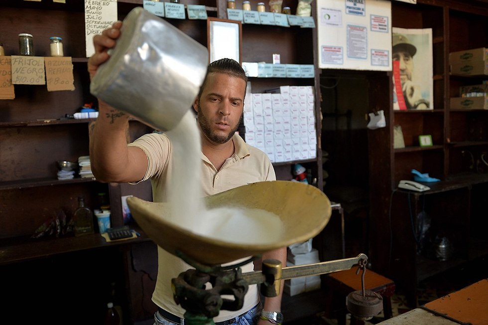 ייצור סוכר ב הוואנה קובה (צילום: AFP)