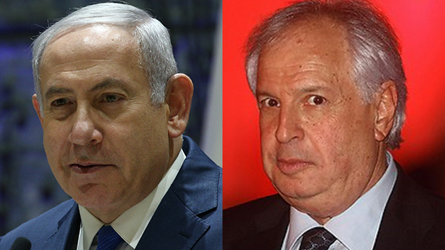 Benjamin Netanyahu (L) and Shaul Elovitch (Photo: Yuval Hen)