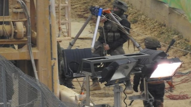 IDF troops dismantle a Hezbollah tunnel dug under the Lebanon-Israel border