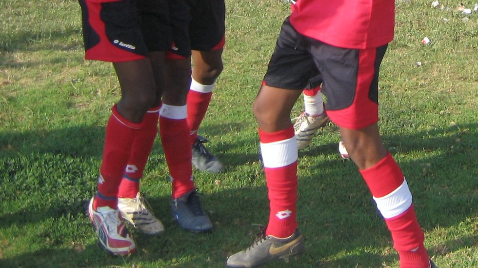 כדורגלנים אתיופים (צילום: עוז מועלם)