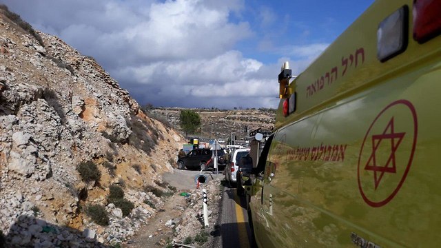 פיגוע בגבעת אסף (צילום: דוד מיכאל כהן/TPS)