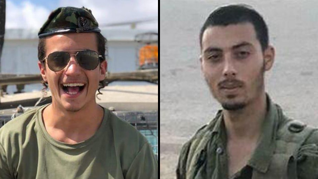 Sgt. Yosef Cohen, left, and Staff Sgt. Yovel Moryosef were killed in a shooting at a West Bank hitchhiking stop