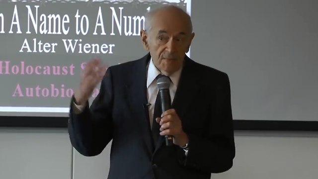 ניצול השואה אלטר וינר (מתוך יוטיוב)