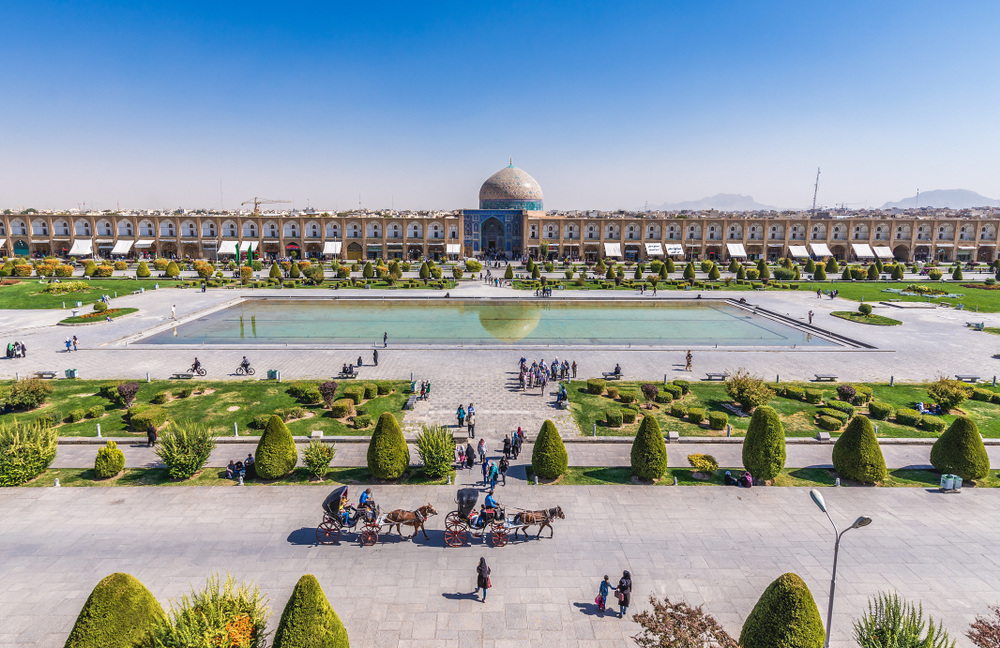 אתרי תיירות ב איראן מיידאן-י אימאם איספהאן (צילום: shutterstock)