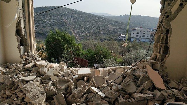 Разрушение дома террориста из Баркана