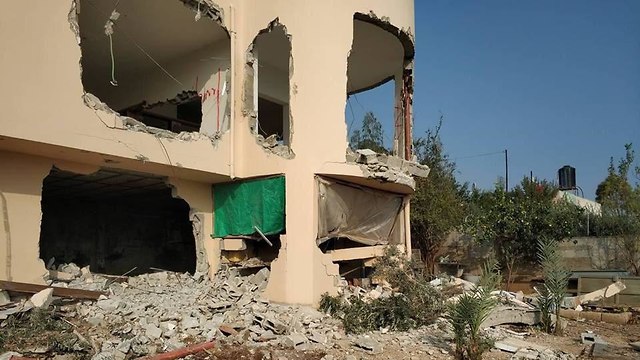 Разрушение дома террориста из Баркана