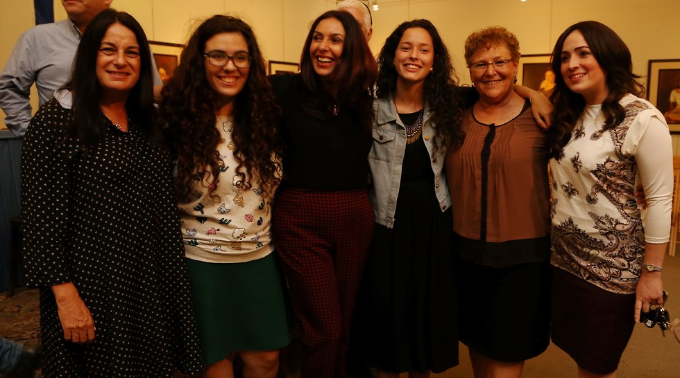 Rona Ramon, on the far left, with Culture Minister Miri Regev, center, and Miriam Peretz, second from the right, at a meeting for Independence Day torchlighters in 2016 (Photo: Shaul Golan)