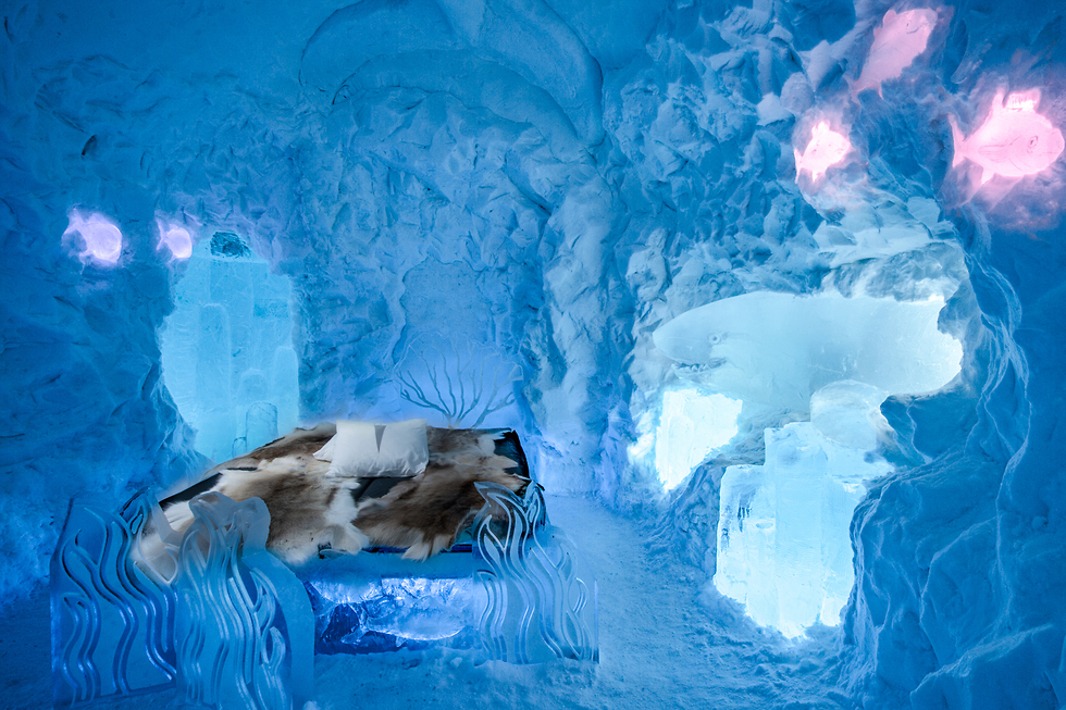 מלון קרח בלפלנד (צילום: אסף קליגר)