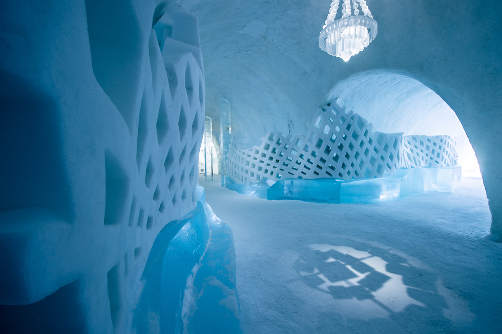 מלון קרח בלפלנד (צילום: אסף קליגר)