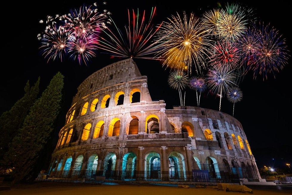 גם הקוליסאום ברומא משתתף בחגיגות (צילום: shutterstock)