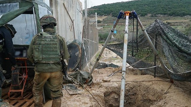 השמדה ונטרול של מנהרות חיזבאללה בגבול לבנון על ידי צה