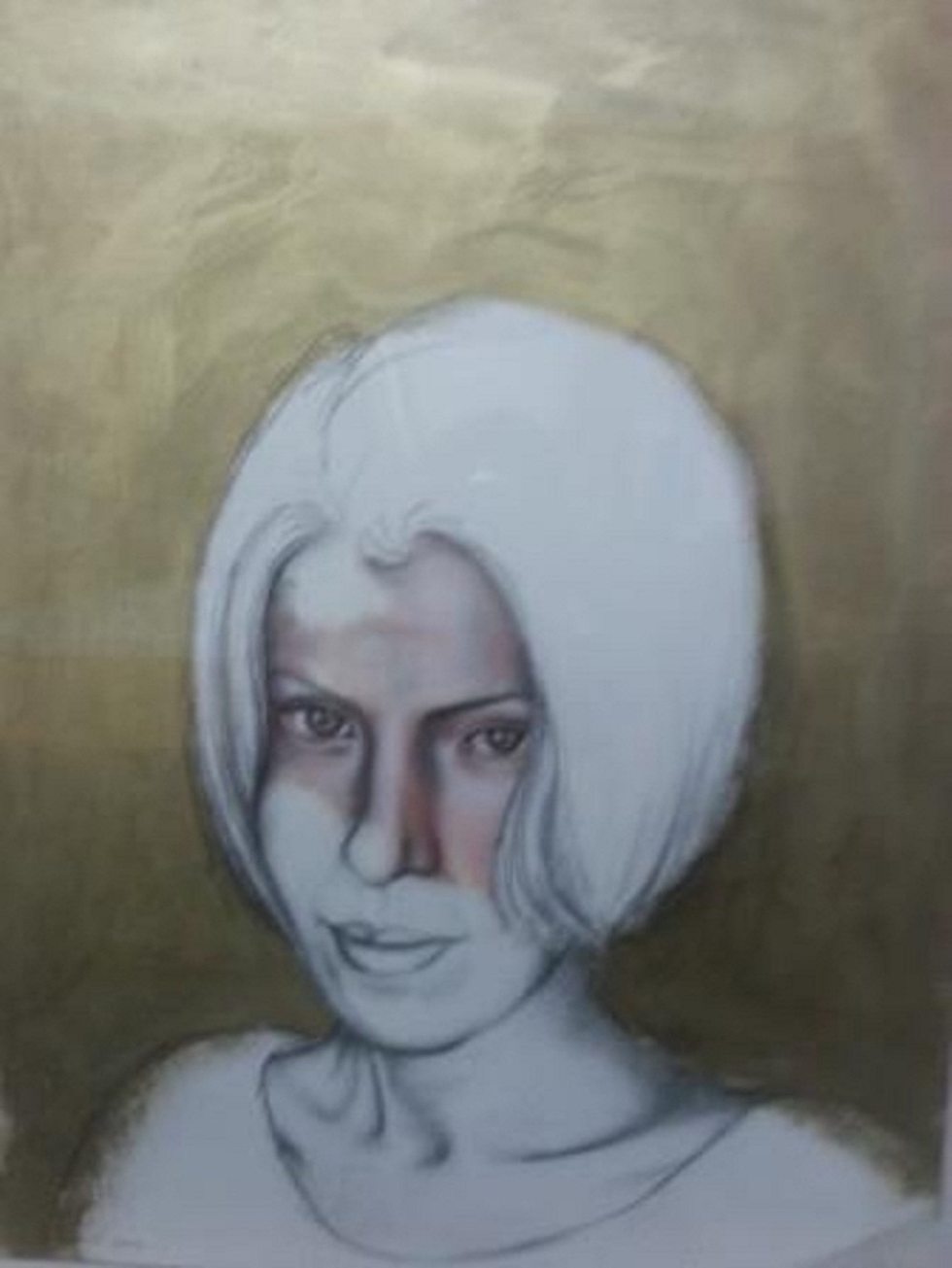 פנים של אישה - יצירה של פטמה אבו רומי ()