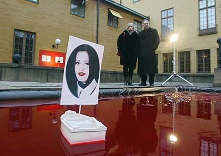 The 'Snow White' installation in Stockholm, 2004 (Photo: AFP)