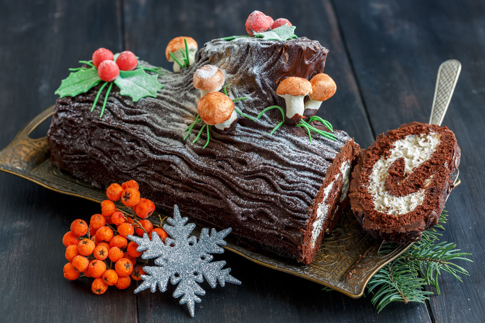 הצרפתים מעדיפים רולדת שוקולד בצורת בול עץ (צילום: Shutterstock)