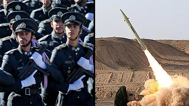 Иранские солдаты и ракеты. Фото: AP