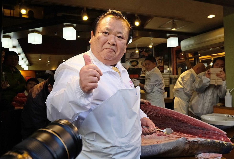 טונה סושי יפן קיושי קימורה (צילום: AFP)